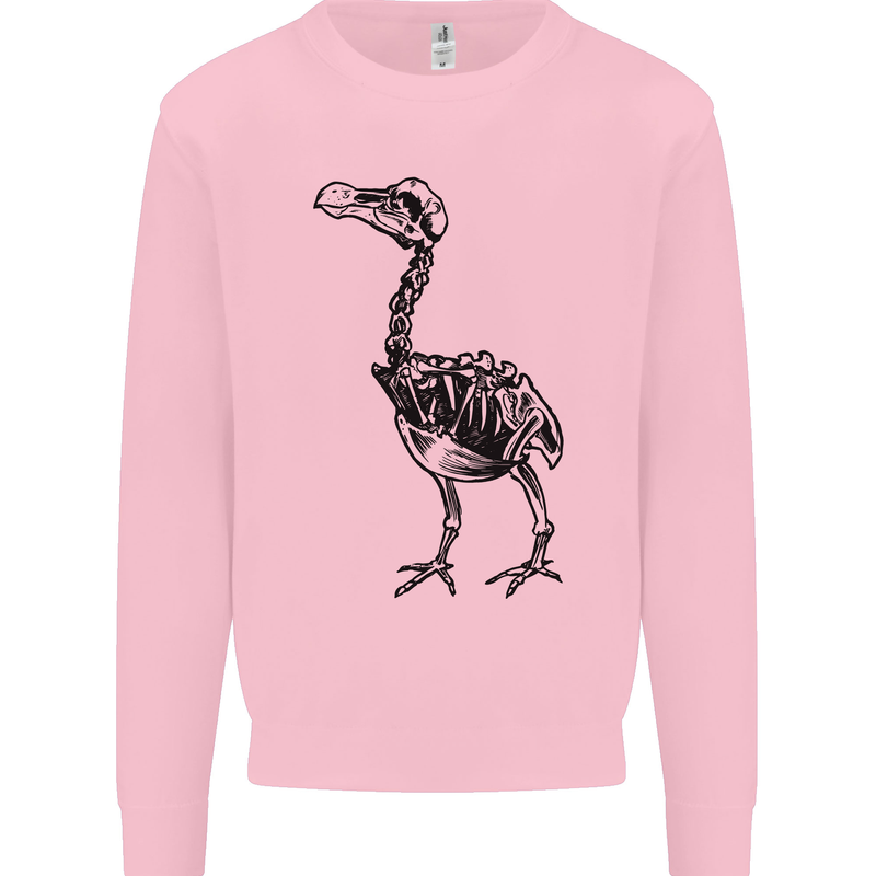 A Dodo Skeleton Mens Sweatshirt Jumper Light Pink