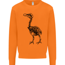 A Dodo Skeleton Mens Sweatshirt Jumper Orange