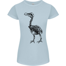 A Dodo Skeleton Womens Petite Cut T-Shirt Light Blue