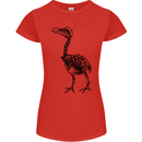 A Dodo Skeleton Womens Petite Cut T-Shirt Red