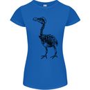 A Dodo Skeleton Womens Petite Cut T-Shirt Royal Blue