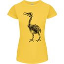 A Dodo Skeleton Womens Petite Cut T-Shirt Yellow