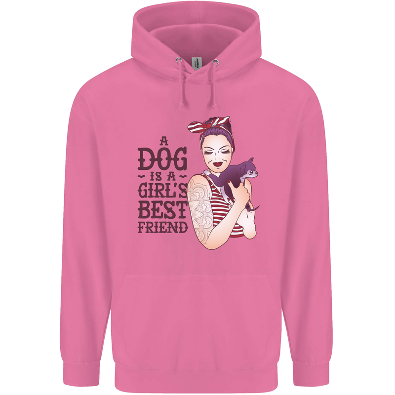 A Dog Is a Girl's Best Friend Chihuahua Childrens Kids Hoodie Azalea