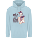 A Dog Is a Girl's Best Friend Chihuahua Childrens Kids Hoodie Light Blue