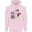 A Dog Is a Girl's Best Friend Chihuahua Childrens Kids Hoodie Light Pink