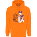 A Dog Is a Girl's Best Friend Chihuahua Childrens Kids Hoodie Orange