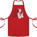 A Dog Is a Girl's Best Friend Chihuahua Cotton Apron 100% Organic Red