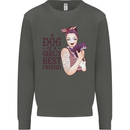 A Dog Is a Girl's Best Friend Chihuahua Kids Sweatshirt Jumper Storm Grey