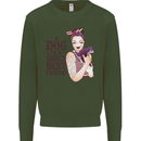 A Dog Is a Girl's Best Friend Chihuahua Mens Sweatshirt Jumper Forest Green