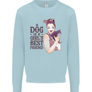 A Dog Is a Girl's Best Friend Chihuahua Mens Sweatshirt Jumper Light Blue