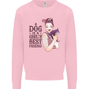 A Dog Is a Girl's Best Friend Chihuahua Mens Sweatshirt Jumper Light Pink