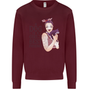 A Dog Is a Girl's Best Friend Chihuahua Mens Sweatshirt Jumper Maroon