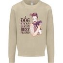 A Dog Is a Girl's Best Friend Chihuahua Mens Sweatshirt Jumper Sand