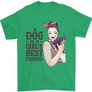 A Dog Is a Girl's Best Friend Chihuahua Mens T-Shirt Cotton Gildan Irish Green