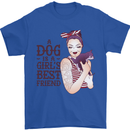 A Dog Is a Girl's Best Friend Chihuahua Mens T-Shirt Cotton Gildan Royal Blue