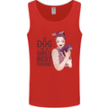A Dog Is a Girl's Best Friend Chihuahua Mens Vest Tank Top Red
