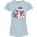 A Dog Is a Girl's Best Friend Chihuahua Womens Petite Cut T-Shirt Light Blue