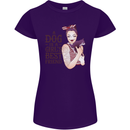 A Dog Is a Girl's Best Friend Chihuahua Womens Petite Cut T-Shirt Purple