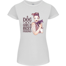 A Dog Is a Girl's Best Friend Chihuahua Womens Petite Cut T-Shirt White