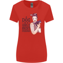 A Dog Is a Girl's Best Friend Chihuahua Womens Wider Cut T-Shirt Red