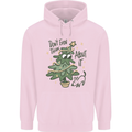 A Dog Weeing on a Christmas Tree Xmas Funny Childrens Kids Hoodie Light Pink