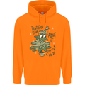 A Dog Weeing on a Christmas Tree Xmas Funny Childrens Kids Hoodie Orange