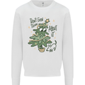 A Dog Weeing on a Christmas Tree Xmas Funny Kids Sweatshirt Jumper White