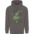 A Dog Weeing on a Christmas Tree Xmas Funny Mens 80% Cotton Hoodie Charcoal