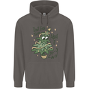 A Dog Weeing on a Christmas Tree Xmas Funny Mens 80% Cotton Hoodie Charcoal