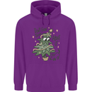 A Dog Weeing on a Christmas Tree Xmas Funny Mens 80% Cotton Hoodie Purple