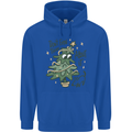 A Dog Weeing on a Christmas Tree Xmas Funny Mens 80% Cotton Hoodie Royal Blue