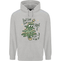 A Dog Weeing on a Christmas Tree Xmas Funny Mens 80% Cotton Hoodie Sports Grey