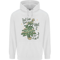 A Dog Weeing on a Christmas Tree Xmas Funny Mens 80% Cotton Hoodie White