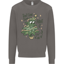 A Dog Weeing on a Christmas Tree Xmas Funny Mens Sweatshirt Jumper Charcoal