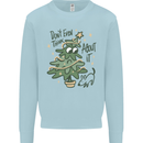 A Dog Weeing on a Christmas Tree Xmas Funny Mens Sweatshirt Jumper Light Blue