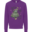 A Dog Weeing on a Christmas Tree Xmas Funny Mens Sweatshirt Jumper Purple