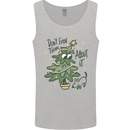 A Dog Weeing on a Christmas Tree Xmas Funny Mens Vest Tank Top Sports Grey