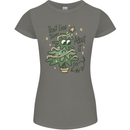 A Dog Weeing on a Christmas Tree Xmas Funny Womens Petite Cut T-Shirt Charcoal