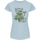 A Dog Weeing on a Christmas Tree Xmas Funny Womens Petite Cut T-Shirt Light Blue
