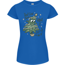A Dog Weeing on a Christmas Tree Xmas Funny Womens Petite Cut T-Shirt Royal Blue
