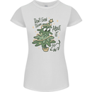 A Dog Weeing on a Christmas Tree Xmas Funny Womens Petite Cut T-Shirt White