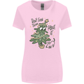 A Dog Weeing on a Christmas Tree Xmas Funny Womens Wider Cut T-Shirt Light Pink
