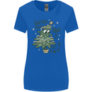 A Dog Weeing on a Christmas Tree Xmas Funny Womens Wider Cut T-Shirt Royal Blue