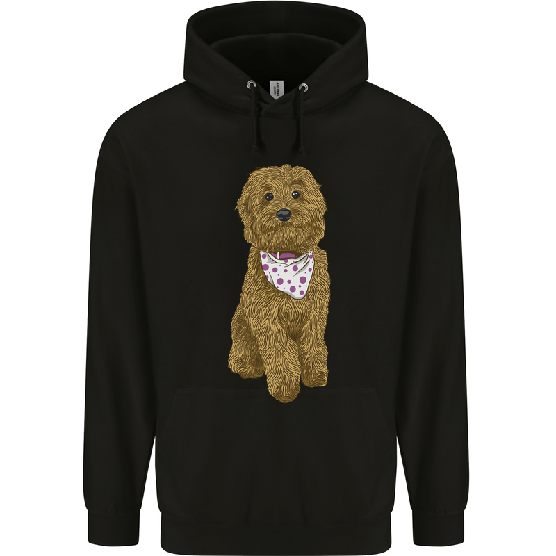 A Doodle Goldendoodle Dog Childrens Kids Hoodie Black