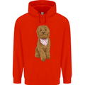 A Doodle Goldendoodle Dog Childrens Kids Hoodie Bright Red