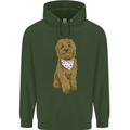 A Doodle Goldendoodle Dog Childrens Kids Hoodie Forest Green
