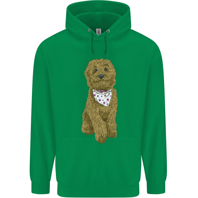 A Doodle Goldendoodle Dog Childrens Kids Hoodie Irish Green
