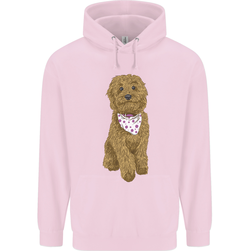 A Doodle Goldendoodle Dog Childrens Kids Hoodie Light Pink