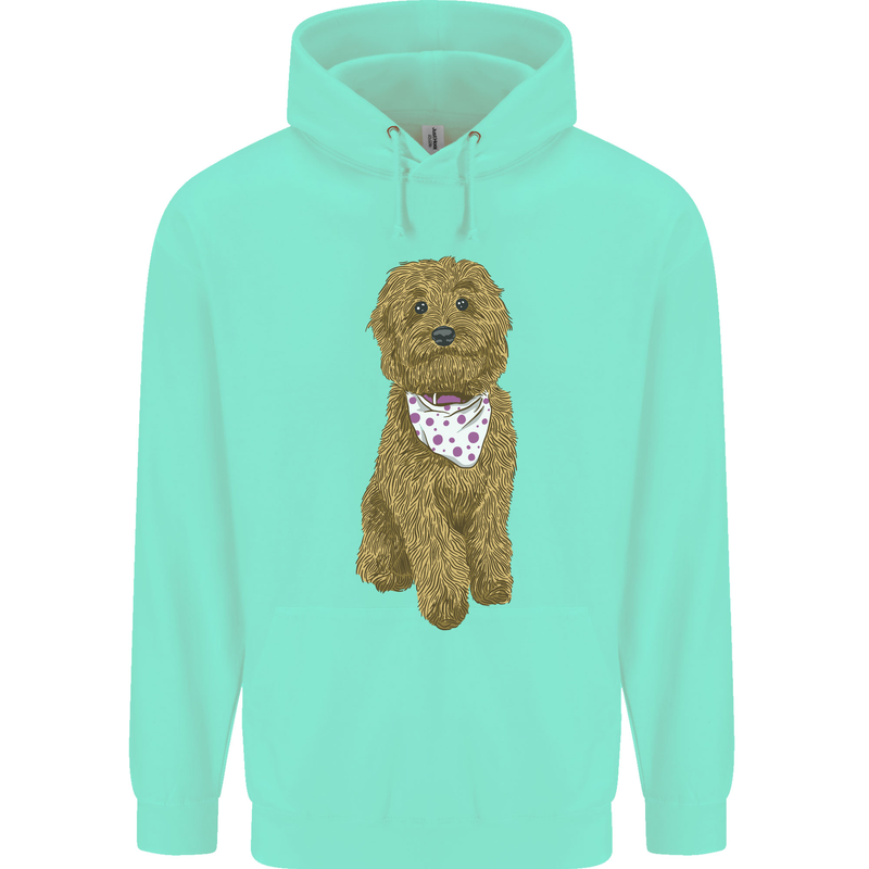 A Doodle Goldendoodle Dog Childrens Kids Hoodie Peppermint