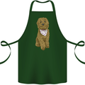 A Doodle Goldendoodle Dog Cotton Apron 100% Organic Forest Green